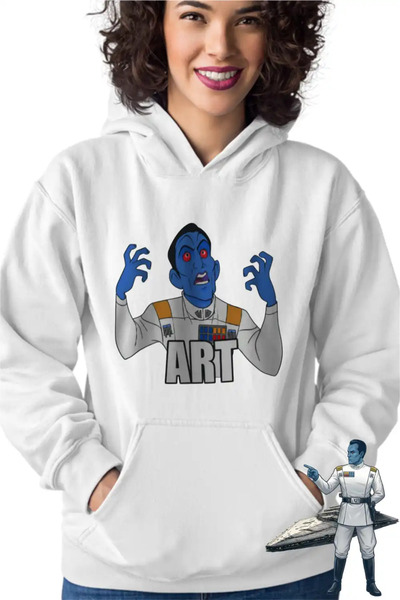 OEM Women's Hoodie Thrawn Art Star Wars Grand Admiral