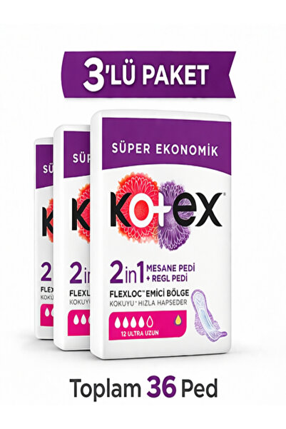 2in1 Regl+Mesane Pedi 12’li Ultra Uzun 3 Paket