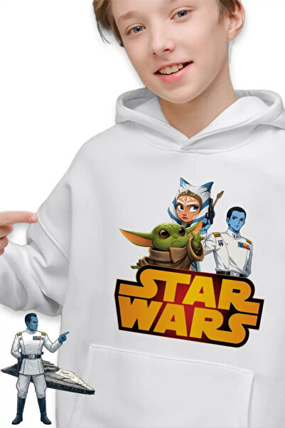OEM Παιδική Μπλούζα Φούτερ Star Wars για Αγόρια Thrawn Ahsoka Baby Yoda