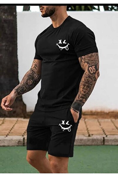 YRN COLLECTION Unisex Sports Shorts T-Shirt Set – Oversized Summer Casual Spo...