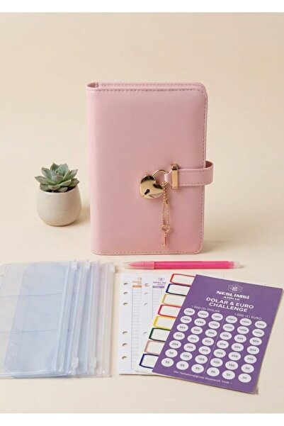 NESLİMSİ ATÖLYE Birikim Ajandası Bütçe Planlayıcı Cüzdan Boy Tasarruf Defteri...