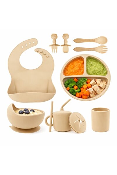 OEM Set Hrănire Copii și Diversificare Bebeluși, 10 Piese din Silicon, Fără BPA