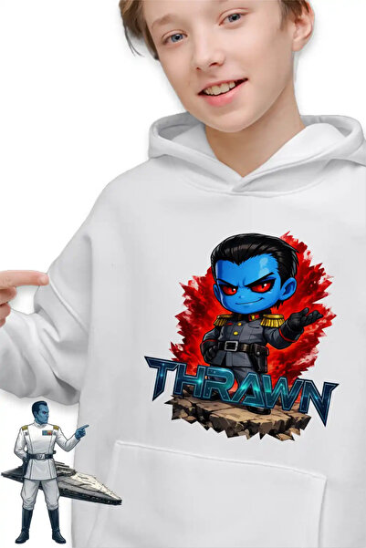 OEM Παιδικό Φούτερ με Κουκούλα Star Wars Thrawn Grand Admiral Chibi για Αγόρια