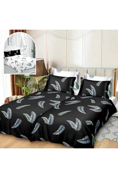 CumparaMisim Duvet Cover Set with 2 sheets for duvet, 7 pieces, Superior Sati...