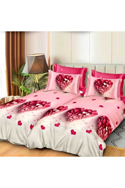 CumparaMisim Lenjerie de pat cu 2 cearsafuri pt. pilota, 7 piese, Bumbac Sati...