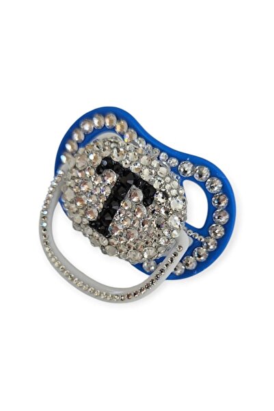 by Alexandra Vacarusi Personalized Pacifier 6-18 Months, Blue, Decorated with...