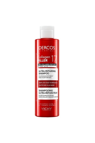 Vichy Șampon ultra-reparator pentru păr deteriorat și fragil Dercos Collagen ...