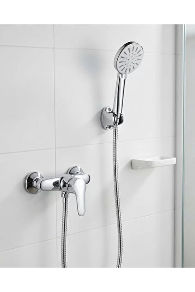 Kanonik Education 4-Function Cream Hand Shower Set with Spiral Hose and Showe...