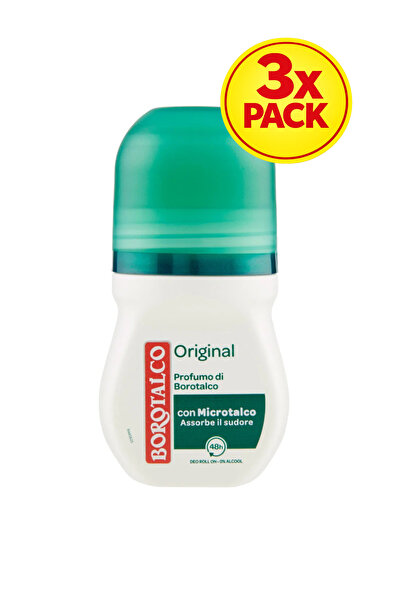 Borotalco 3x PACK Original 50ml deo roll-on