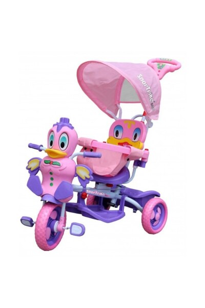 TREND Детска триколка с 3 колела, дръжка за родители, сенник, звуци, защита и...