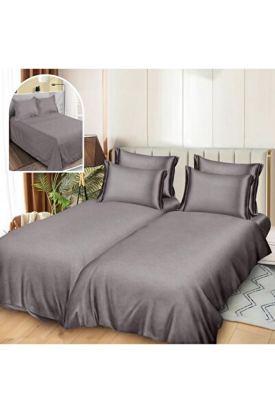 CumparaMisim Duvet Cover Set with 2 sheets for duvet, 7 pieces, Superior Sati...