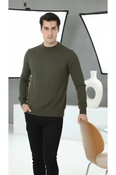 Kanonik Education Men's Crew Neck Knitwear Sweater Soft-Textured Cotton Pack ...