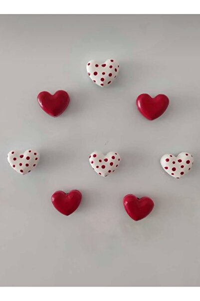 Bautinq Store 8 Adet Kalpli Buzdolabı Magneti Beton El Yapımı Fotoğraf Ve Not...