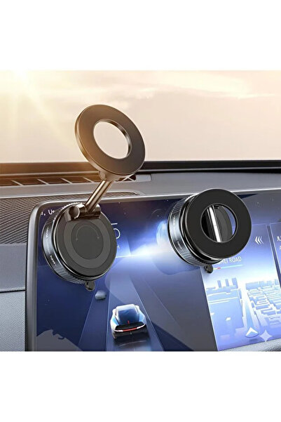 Kaşbaşı Home 360 Dönebilen Araç İçi Telefon Tutucu Kilitli Vakumlu Magsafe Masa Üstü Duvar Halka Telefon Tutucu
