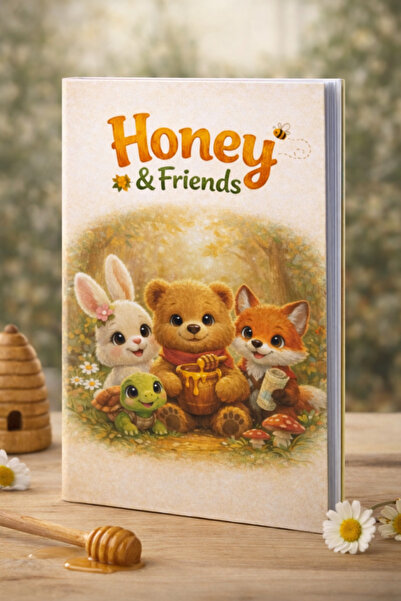 UAstudio Honey & Friends Unlined Notebook (30 Pages)