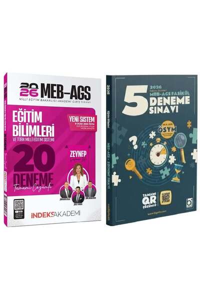 İndeks Akademi YENİ AGS - İndeks + Bigelio 2026 MEB-AGS Eğitim Bilimleri 20 +...