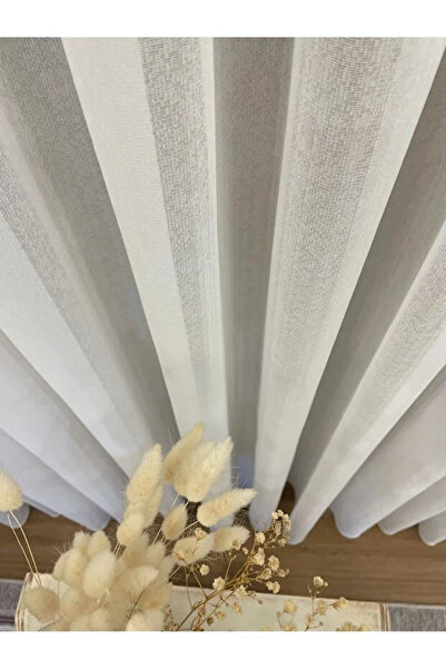 Brillant Κουρτίνα από τούλι 1/3 SIK με εφέ λινό εκρού