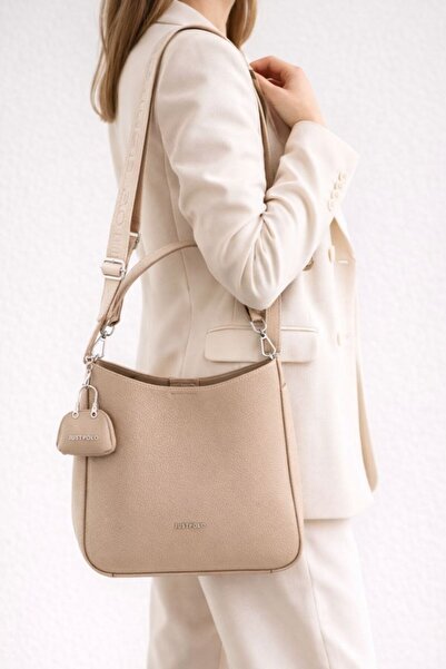 ÇANTAM GELSİN Just Polo Original Women's Large Size Soft Leather 3-Compartmen...