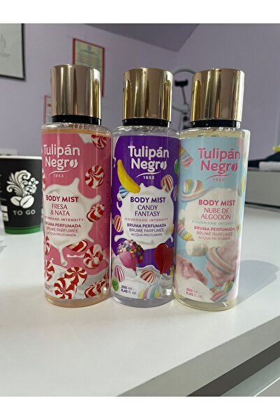 Tulipan Negro Set of 3 Body Mist - Fresa nata, Candy, Nube