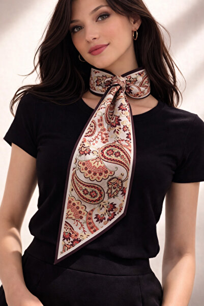 Mavi Masal Patterned Women's Scarf – Stylish, Soft-Textured Multi-Purpose Ban...