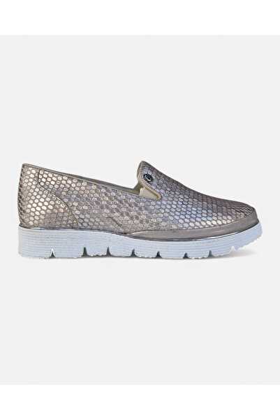 Luglio Shoes Gümüş Detaylı Kadın Ayakkabı