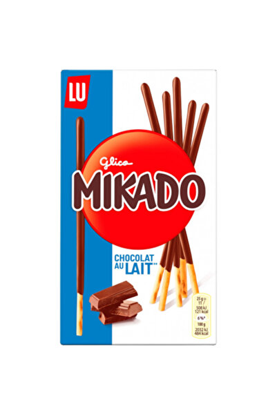 Mikado Sticks cu crema de ciocolata cu lapte, 4 x 39 g,