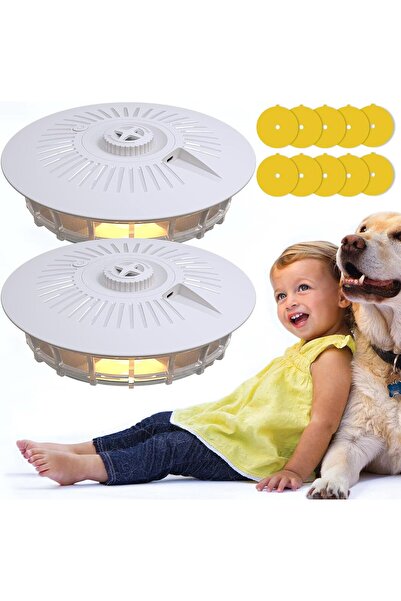 NO BRAND Capcană antipurici cu 5 autocolante, capcană antipurici de interior ...