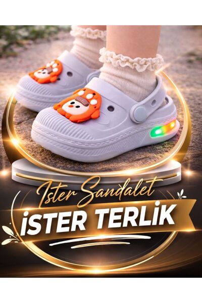 Croxer Children's Sandals and Slippers with Lighted Accessories