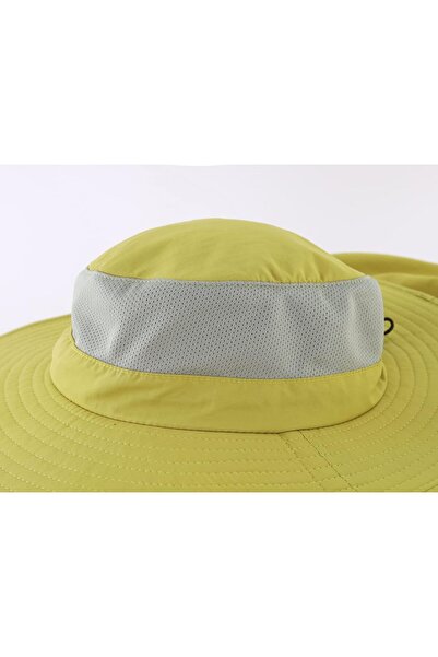 NO BRAND Unisex Wide Brim Mesh Sun Hat UPF50+ Safari Hats Fishing Hats with N...