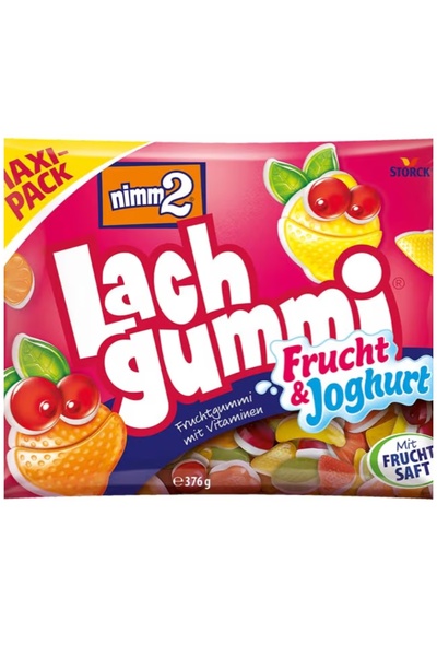 Nimm2 Lach gummi Frucht Joghurt Meyve Yoğurt Maxi Pack 376g ( Almanya )