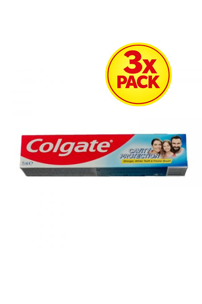 Colgate 3x ΣΥΣΚΕΥΑΣΙΑ Οδοντόκρεμας, Προστασία από την τερηδόνα, 75 ml