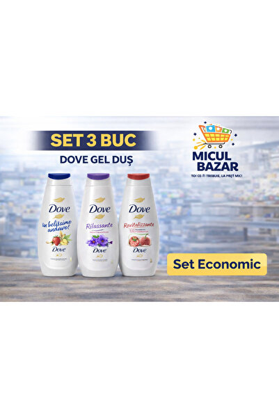 Dove Pack of 3x Shower Gel 225ml