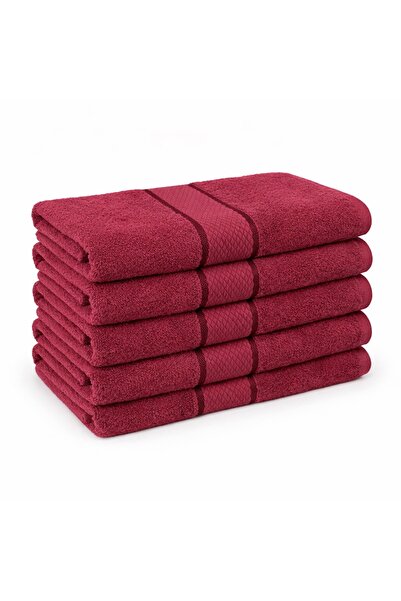 CumparaMisim Set of 5 medium towels 50x90cm, 100% Pakistani Cotton , 400g, Li...