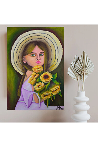 35x50 cm Akrilik Boya Tablosu – El Yapımı Kanvas Duvar Dekoru