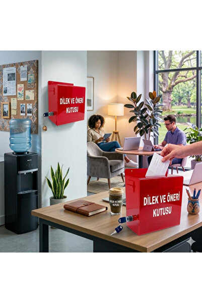 Trend Pleksi Wishes & Suggestions Box (Red Uv Printed)