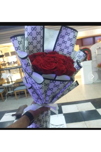 flowershop باقة من 20 وردة حمراء