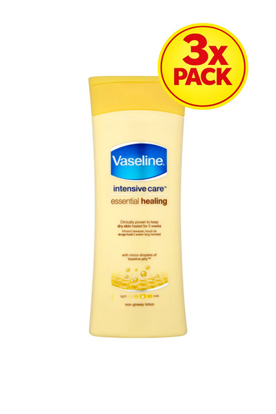 Vaseline Loțiune de corp, pachet de 3, esențială pentru vindecare, pentru îng...