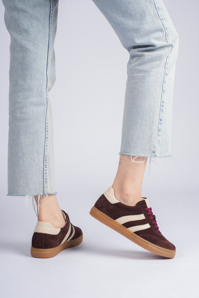 Cefi Shoes London Women's Sneaker Outer Surface Leather Comfort Soft Sole