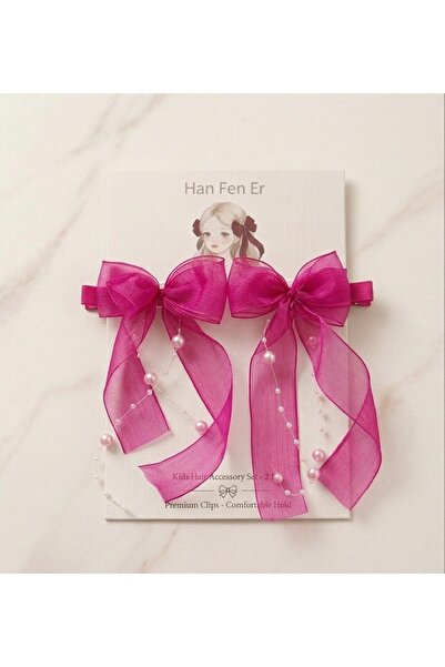 Çınar Aksesuar Set de agrafe de păr pentru fete, model francez, cu design spe...