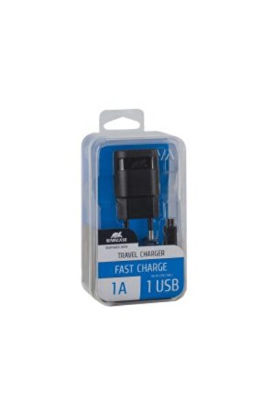 Rivacase VA 4111 BD1 AC mains charger 1USB x 1A + microUSB cable, black