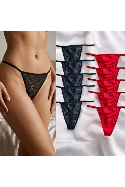 mrv women Kadın 10Lu String Tanga