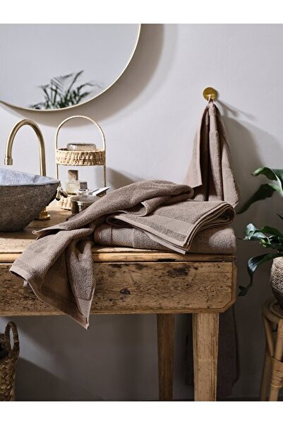 RootRise منشفة حمام نورا الذهبية نورا 70x140 سم رمل داكن