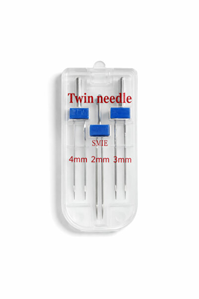 oskatekstil Çift İğne Twin Needle Seti 2mm 3mm 4mm Dikiş Makinesi İkiz İğne Seti