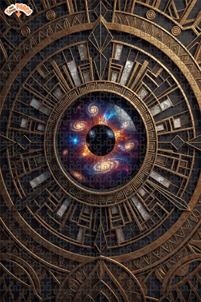 Esranın Dünyası Universal Eye Oil Painting Looked Art Deco Art Double-Layer F...