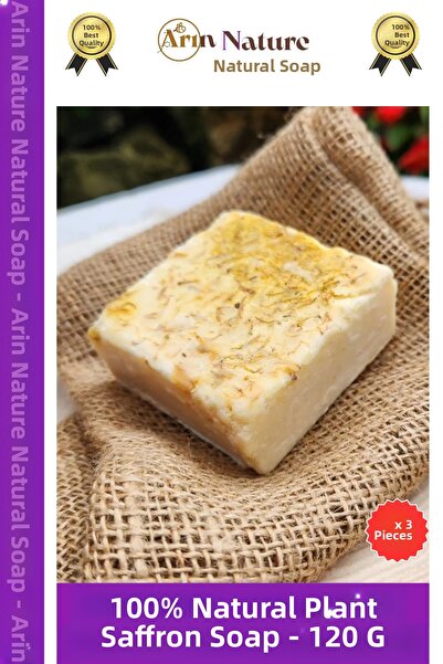 Carlburn # صابون الزعفران العشبي الأصلي 100% طبيعي وذو رائحة جميلة للشعر والو...