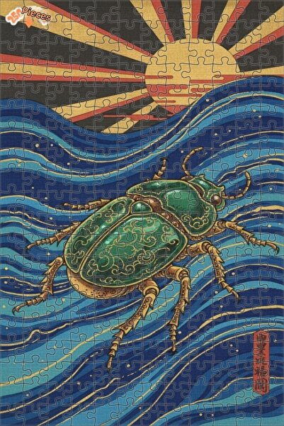 Esranın Dünyası Insect Art Double-Layer Framed Wooden Puzzle 250 Pieces 30X30