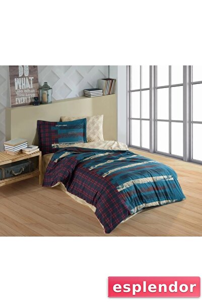 esplendor Hobby Single Poplin Duvet Cover Set Vivaldi Green