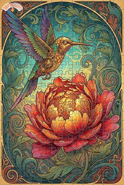 Esranın Dünyası Infinite Mechanical Hummingbird and Fire Flower Double-Layer ...