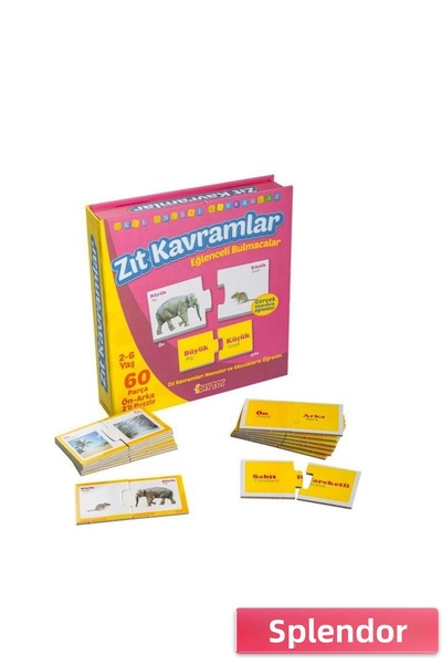 esplendor 1390 DıyToy، ألغاز ممتعة - مفاهيم متضادة / 2-6 سنوات
