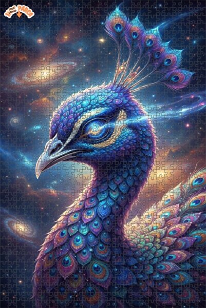 Esranın Dünyası Universal Peacock Beauty Oil Painting Lookalike Double-Layer ...